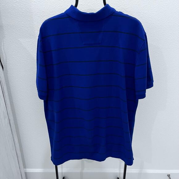 Nautica Men's XL Navy Black Striped Performance Deck Polo Shirt - Picture 4 of 4